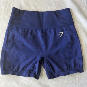 Gymshark Women's Navy Athletic Shorts